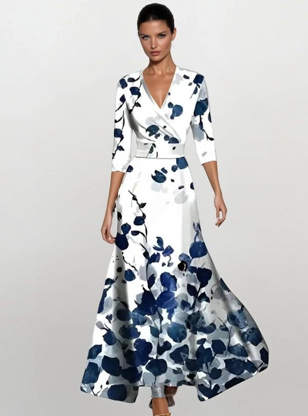 Inês - Vestido de senhora com manga elegante